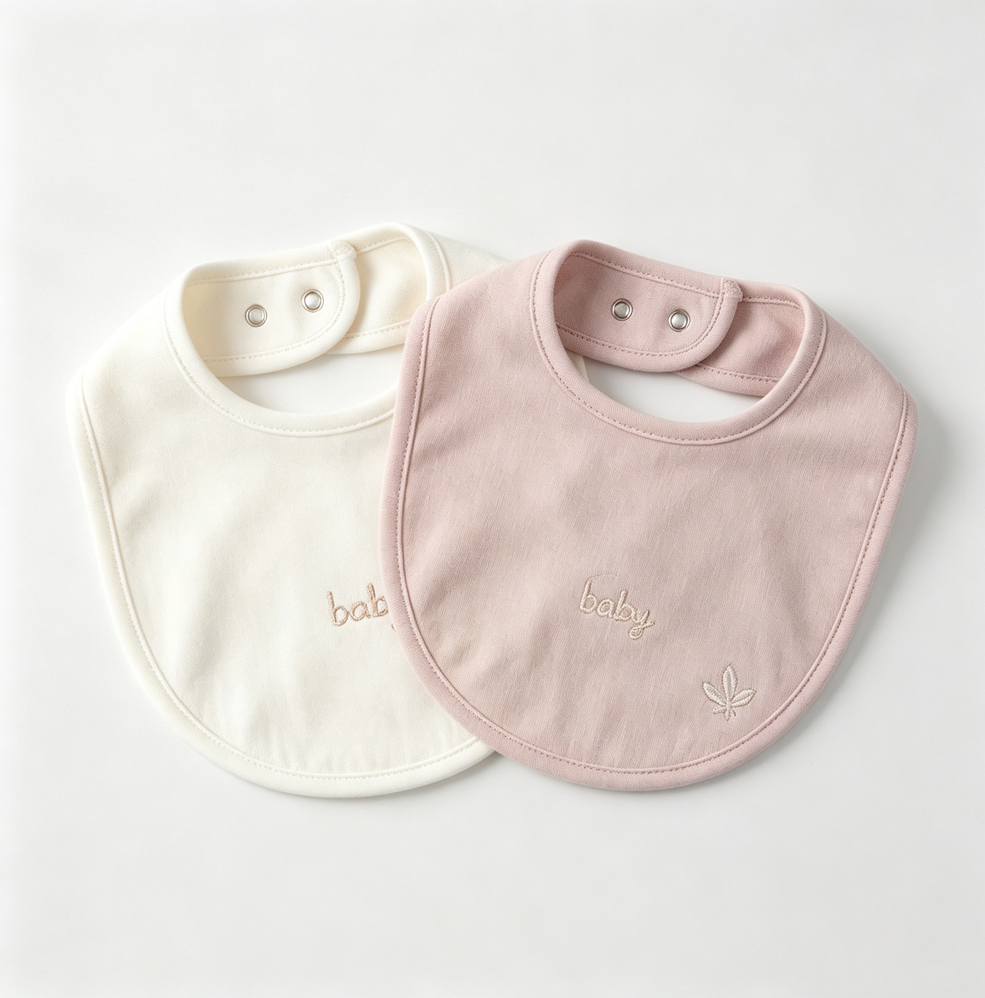 OEM factory Soft Skin‑Friendly Snap Button Baby Drool Bibs for Teething Infant